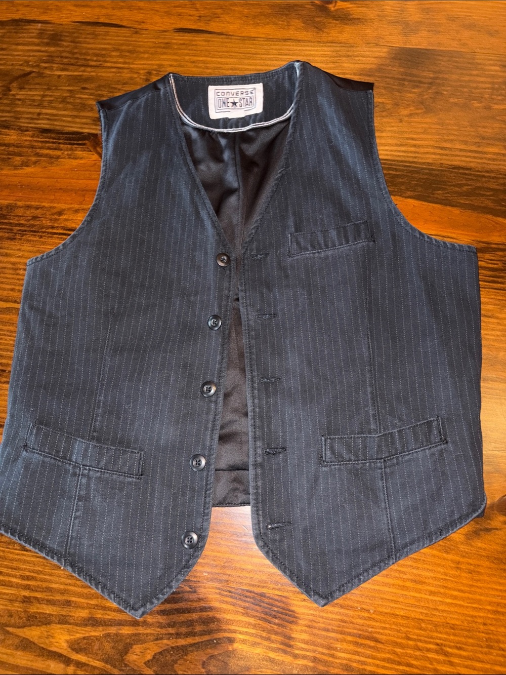 Vintage Converse One Star Striped Suit Vest